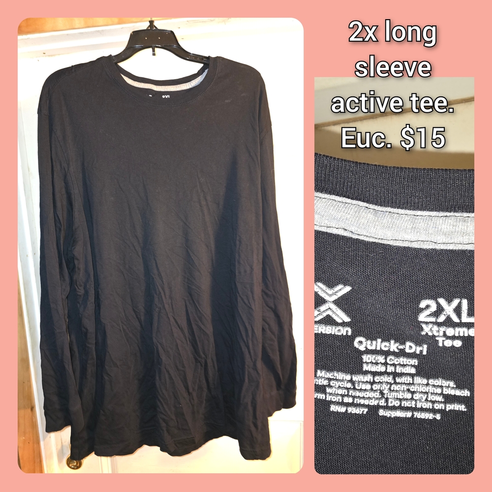 Xersion Black Long Sleeve Tee